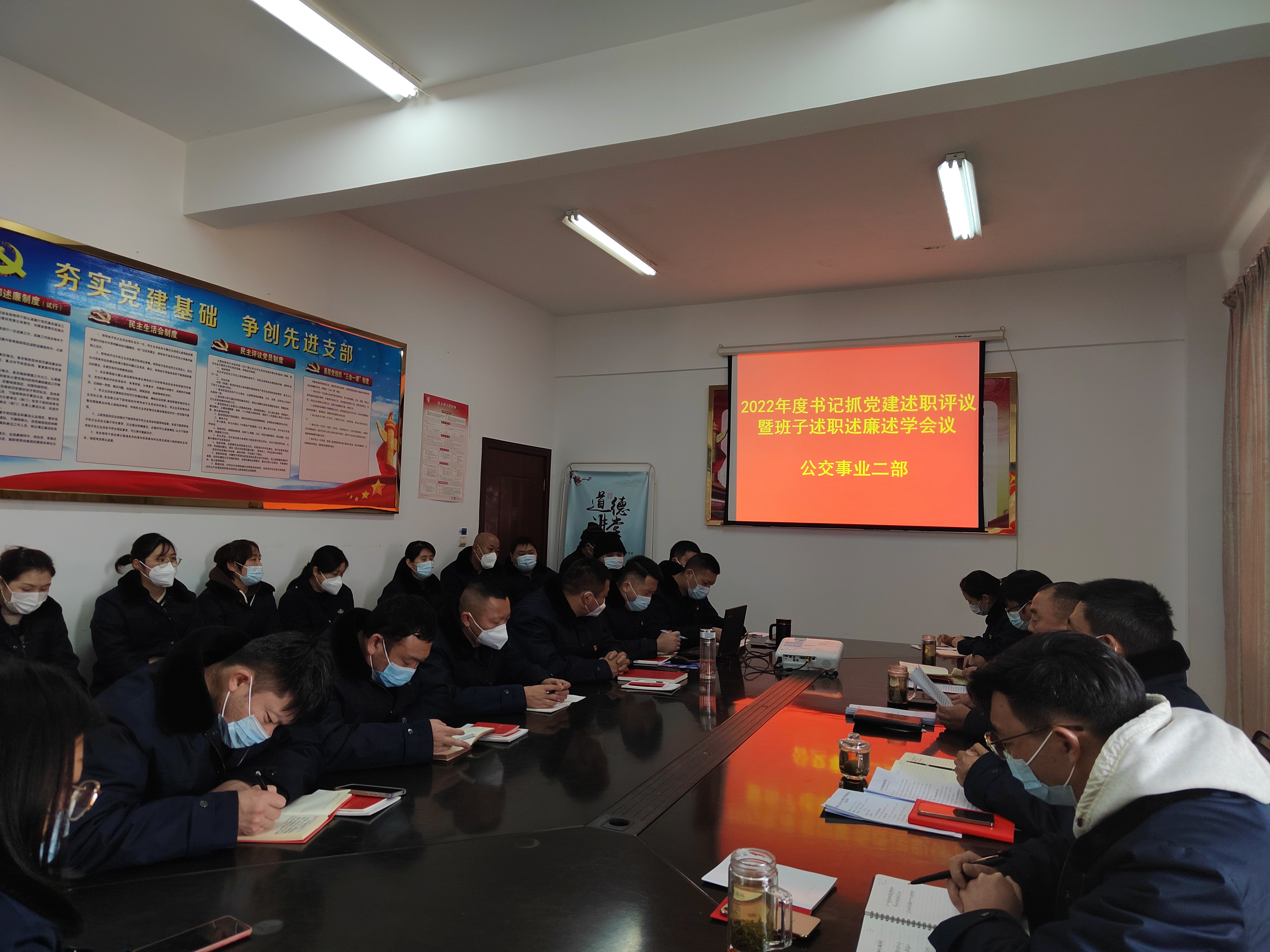 公交集團(tuán)公交事業(yè)二部召開2022年度書記抓黨建述職評議暨班子述職述廉述學(xué)會議