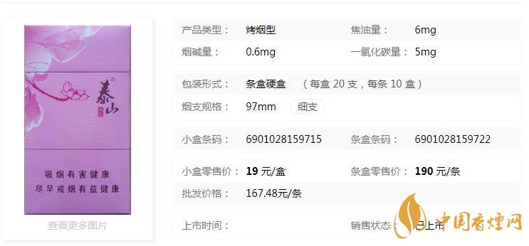 泰山顏悅多少錢一盒價格？泰山顏悅香煙價格大全2020